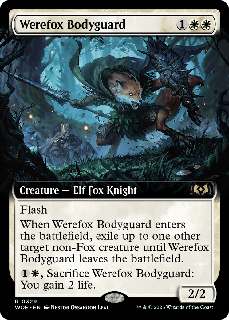 Werefox Bodyguard (Extended Art) (329) [Wilds of Eldraine]