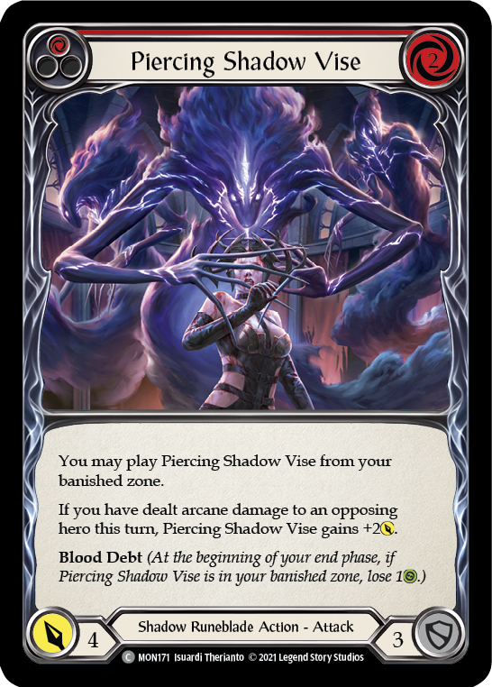 Piercing Shadow Vise (Red) (MON171) [Monarch]