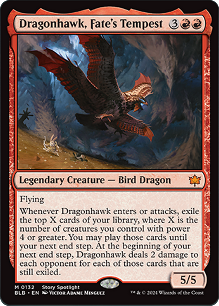 Dragonhawk, Fate's Tempest (132) [Bloomburrow]