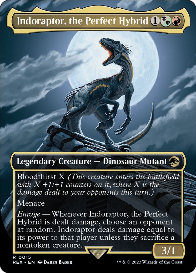 Indoraptor, the Perfect Hybrid (Borderless) (15) [Universes Beyond: Jurassic World Collection]