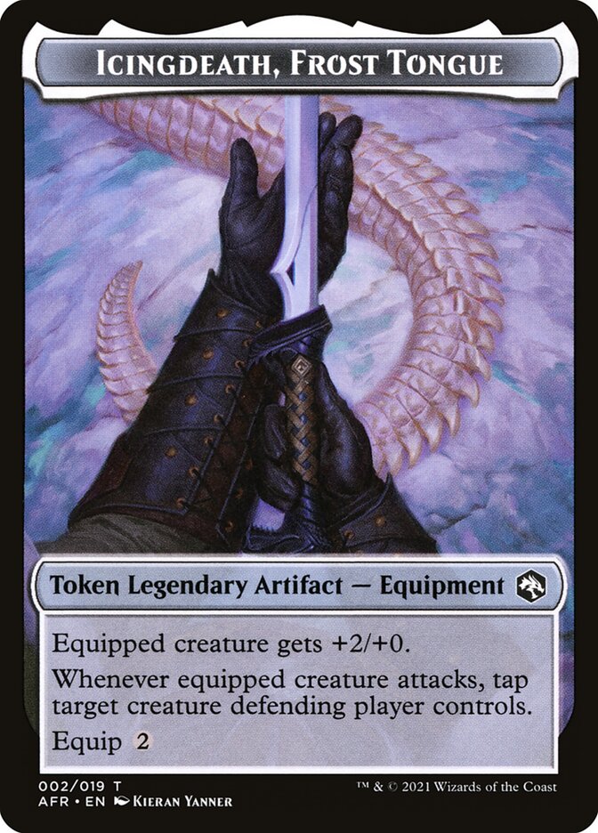 Devil // Icingdeath, Frost Tongue Double-Sided Token (11 // 2) [Adventures in the Forgotten Realms]