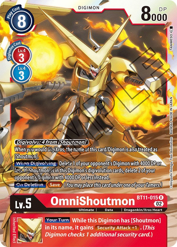 OmniShoutmon (BT11-015 R) [Dimensional Phase]