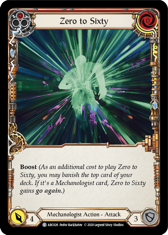 Zero to Sixty (Red) (ARC026) [Arcane Rising]