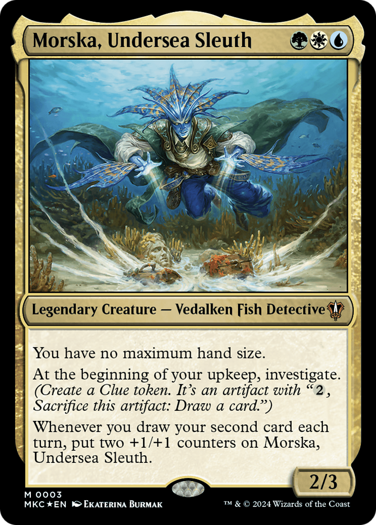 Morska, Undersea Sleuth (3) [Commander: Murders at Karlov Manor]