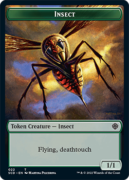 Insect // Cat Beast Double-Sided Token (22 // 4) [Starter Commander Decks]