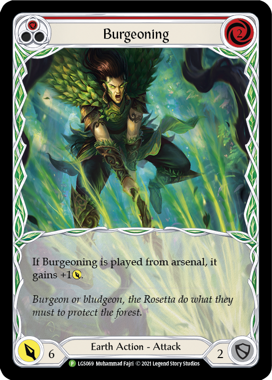 Burgeoning (Red) - LGS069 (LGS069) [Flesh and Blood: Promo Cards]