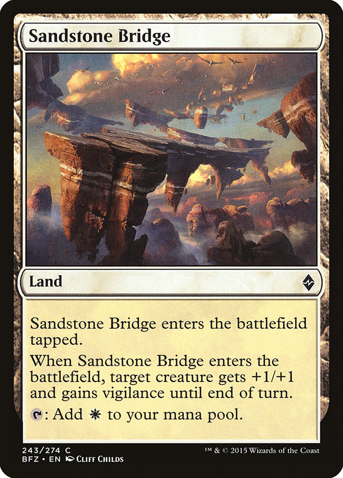 Sandstone Bridge (243) [Battle for Zendikar]