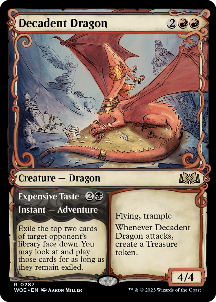 Decadent Dragon (Showcase) (287) [Wilds of Eldraine]