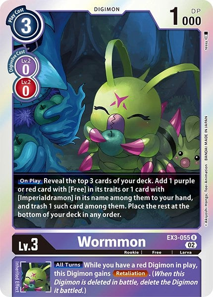 Wormmon (EX3-055 R) [Revision Pack Cards]