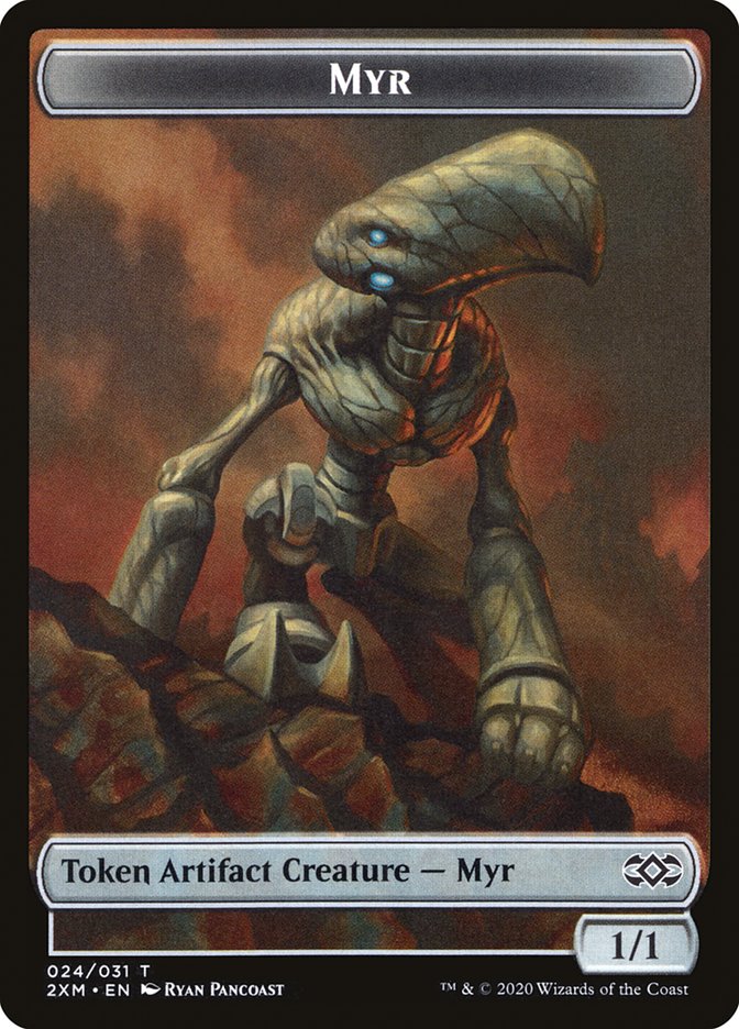 Clue // Myr (024) Double-sided Token (22 // 24) [Double Masters]