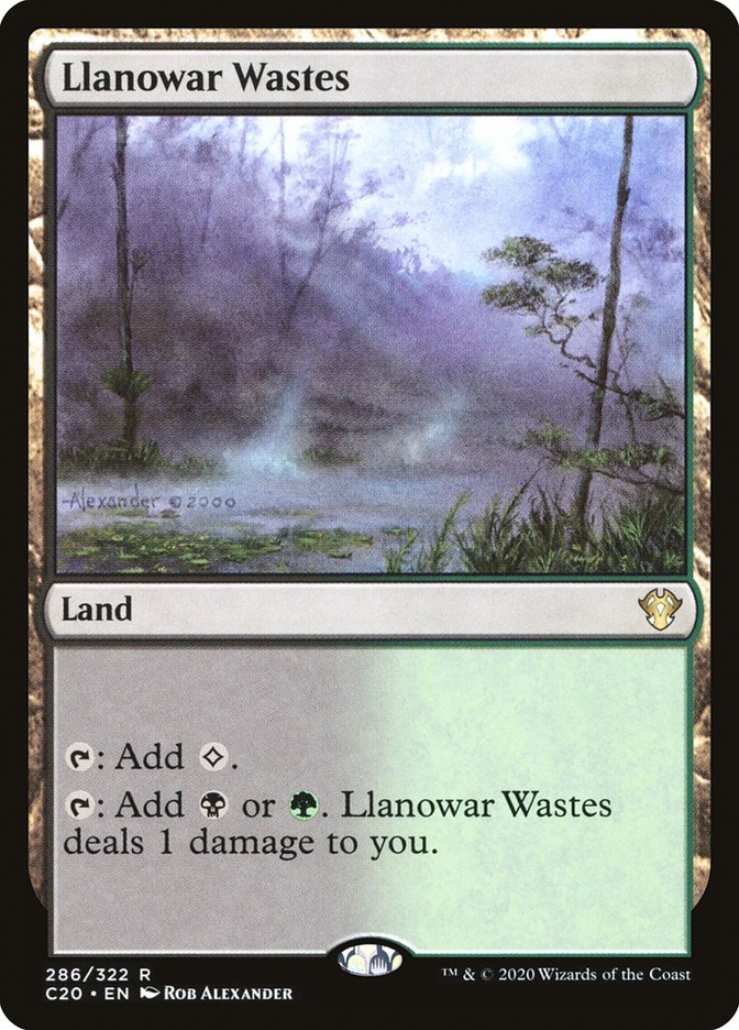 Llanowar Wastes (286) [Commander 2020]