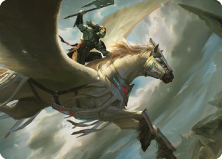 Cleaving Skyrider Art Card (5) [Art Series: Dominaria United]