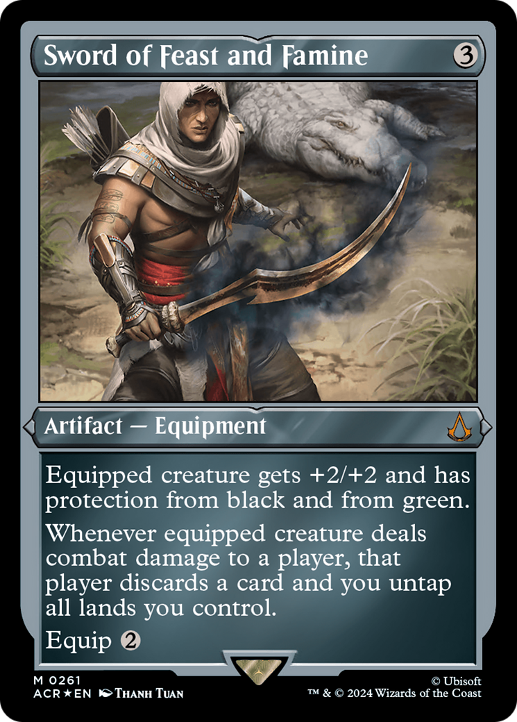 Sword of Feast and Famine (Foil Etched) (261) [Universes Beyond: Assassin's Creed]