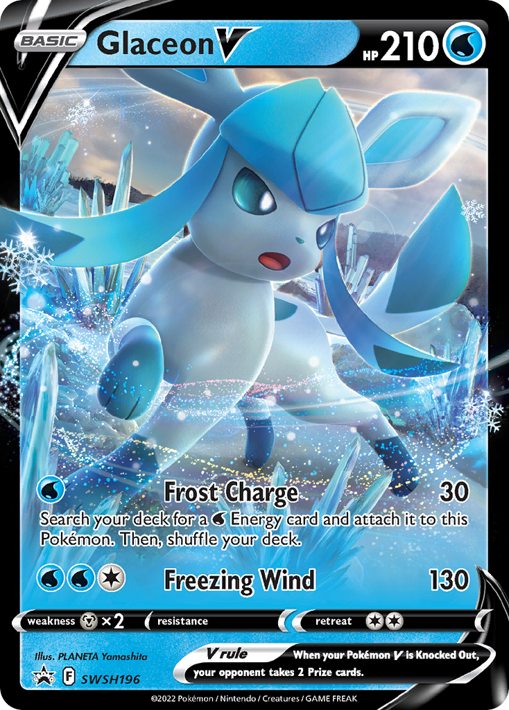 Glaceon V - SWSH196 (SWSH196) [SWSH: Sword & Shield Promo Cards]
