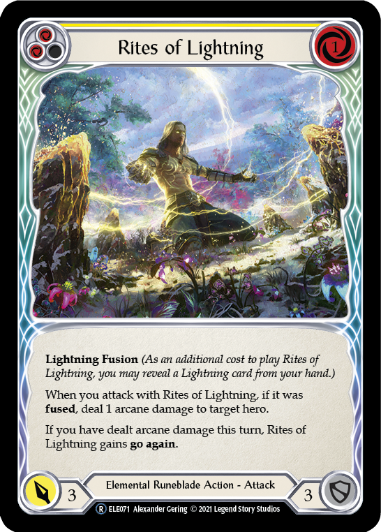 Rites of Lightning (Yellow) (ELE071) [Tales of Aria]