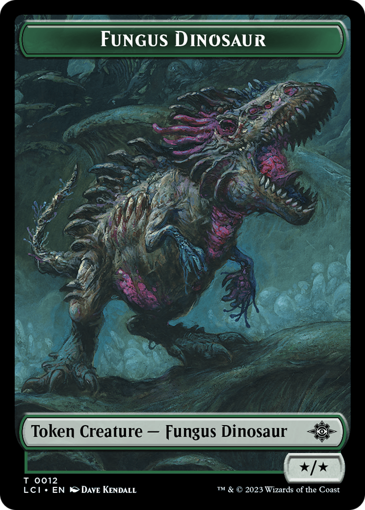 Fungus Dinosaur // Skeleton Pirate Double-Sided Token (12 // 8) [The Lost Caverns of Ixalan]