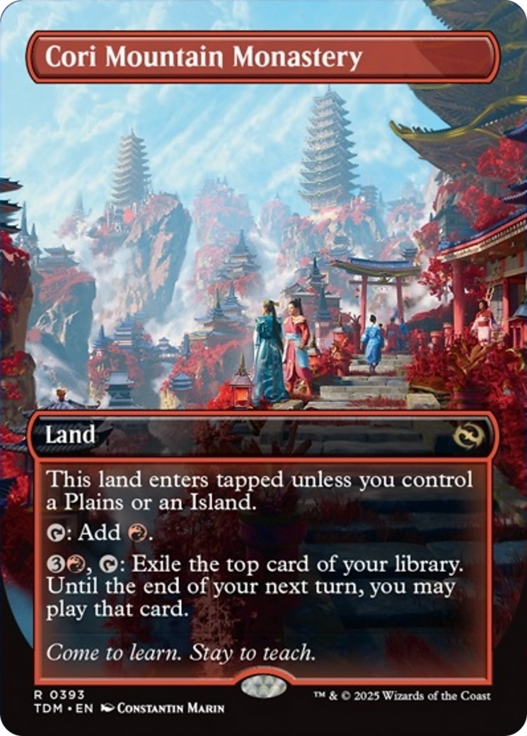 Cori Mountain Monastery (Borderless) (393) [Tarkir: Dragonstorm]