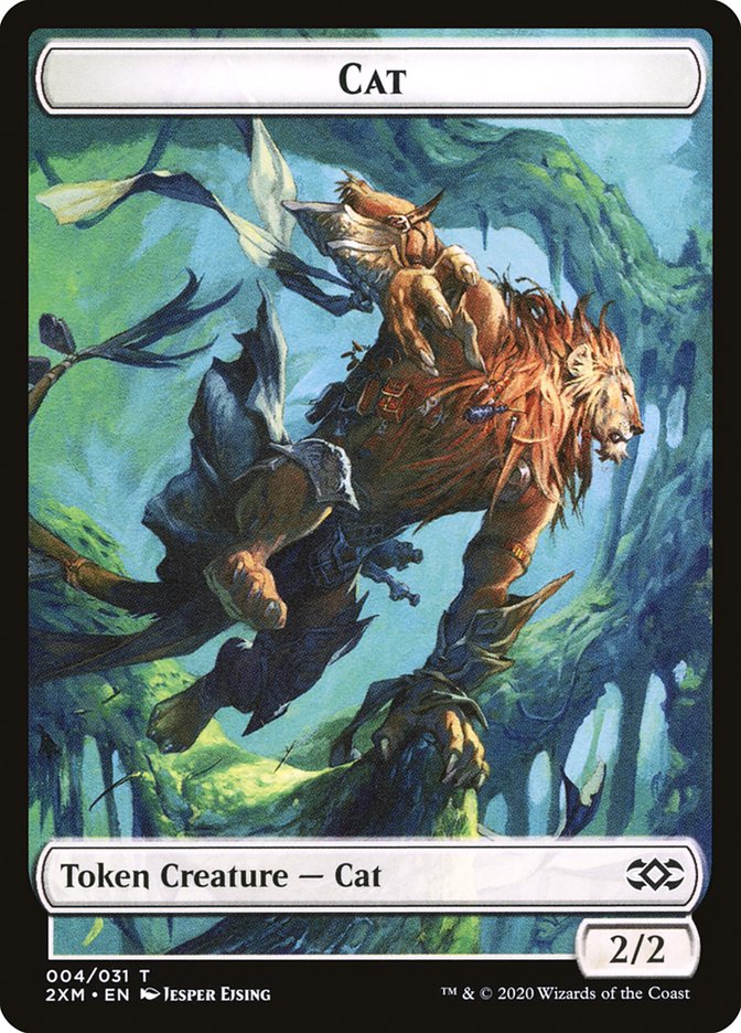 Angel // Cat Double-Sided Token (3 // 4) [Double Masters]