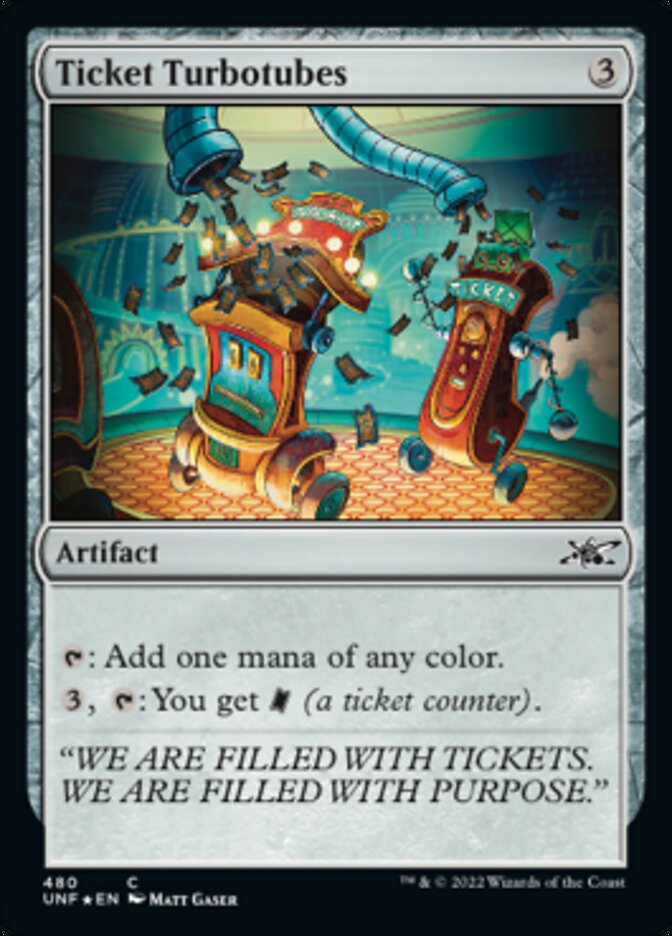 Ticket Turbotubes (Galaxy Foil) (480) [Unfinity]