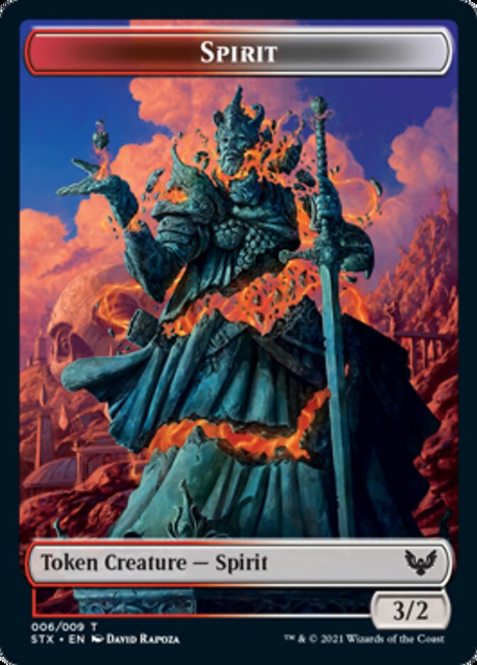 Inkling (4) // Spirit (6) Double-Sided Token (4 // 6) [Strixhaven: School of Mages]