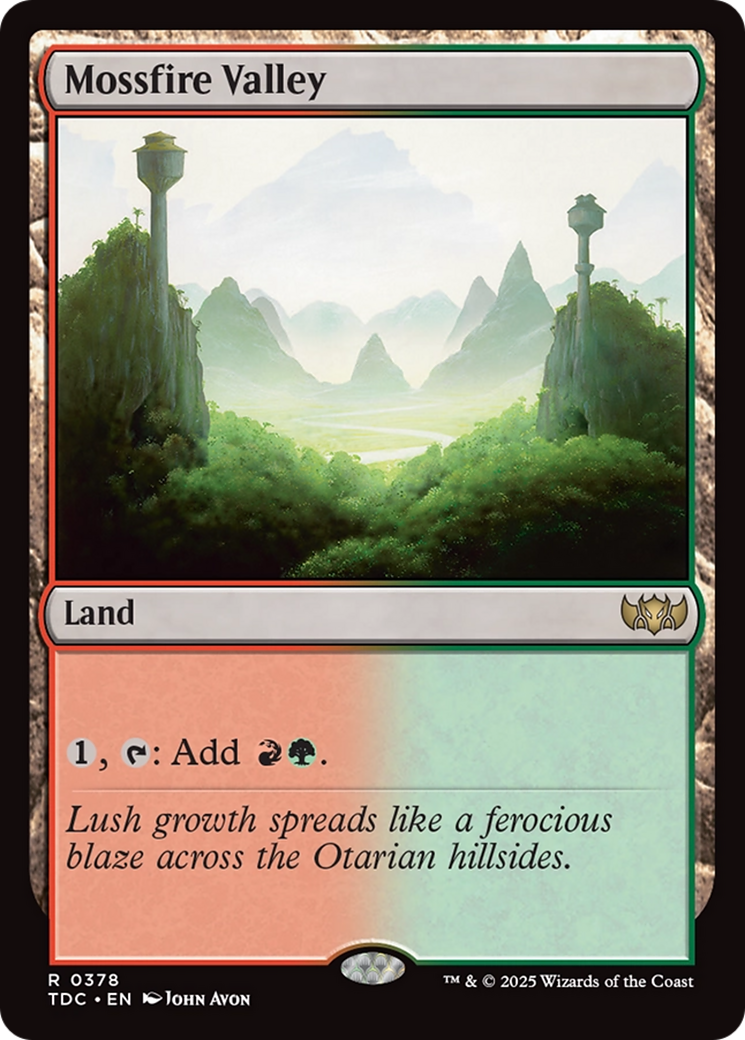 Mossfire Valley (378) [Commander: Tarkir: Dragonstorm]