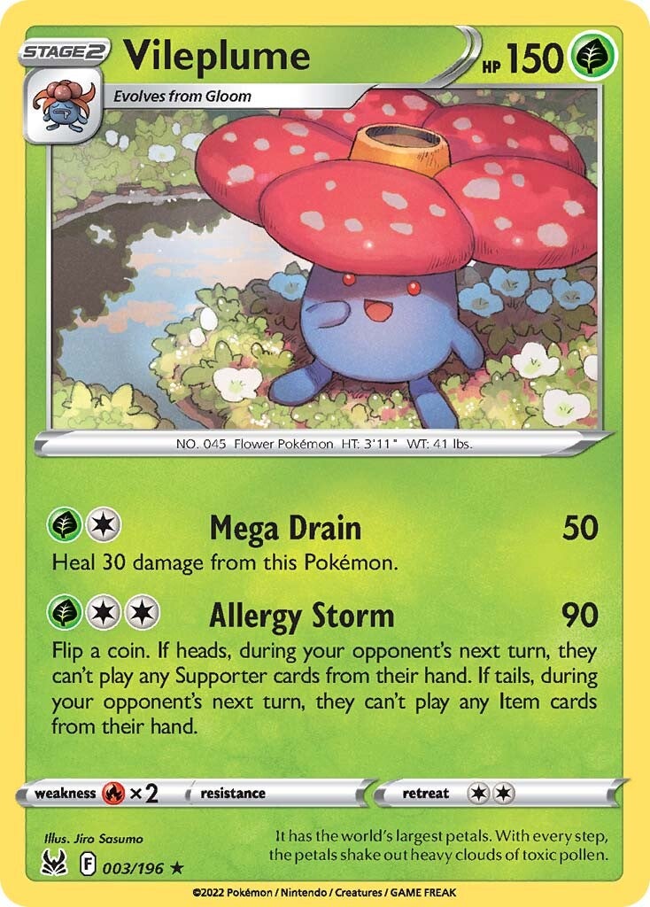Vileplume (003/196) [SWSH11: Lost Origin]