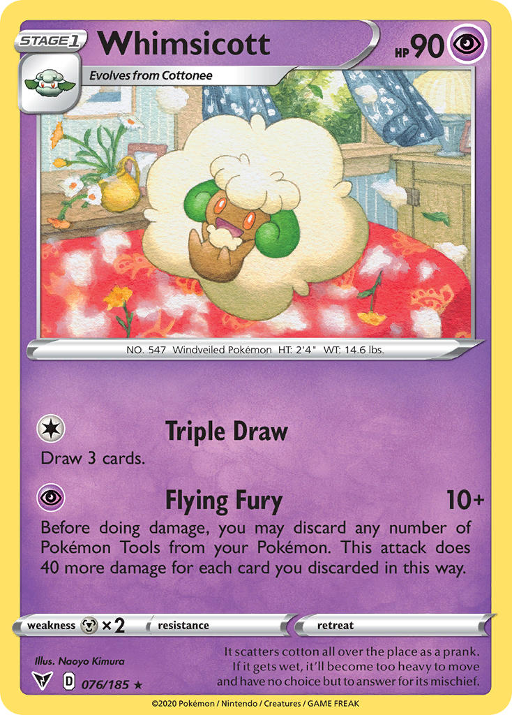 Whimsicott (076/185) [SWSH04: Vivid Voltage]