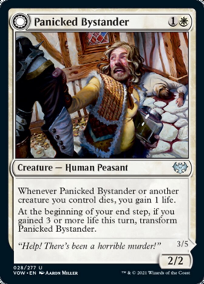 Panicked Bystander (28) [Innistrad: Crimson Vow]