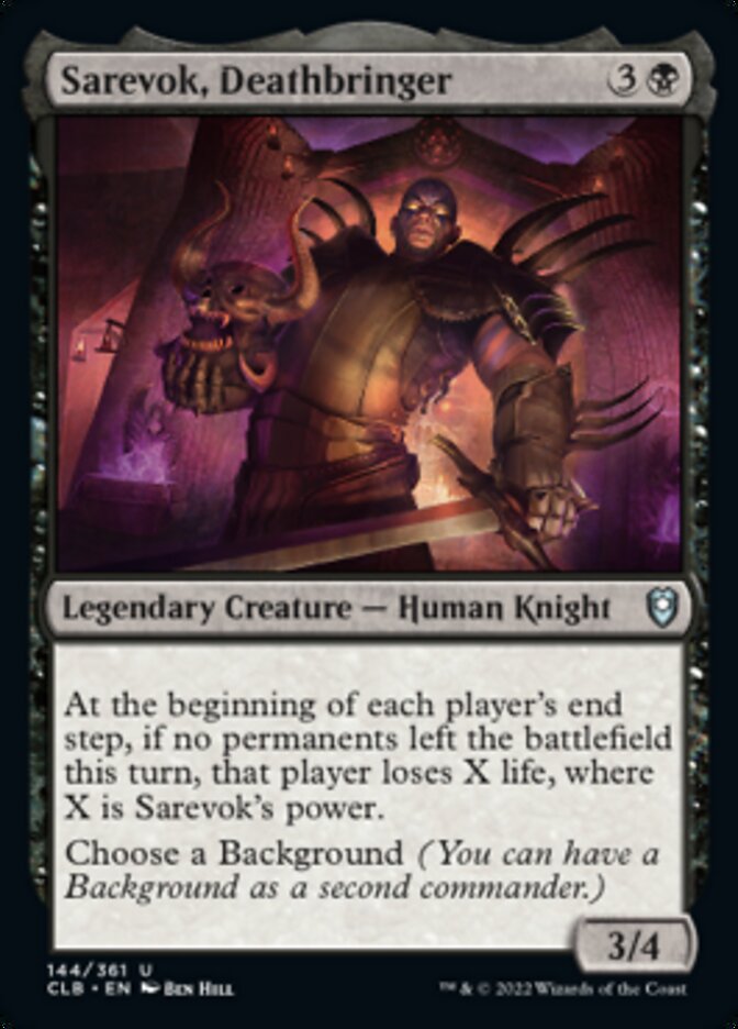 Sarevok, Deathbringer (144) [Commander Legends: Battle for Baldur's Gate]