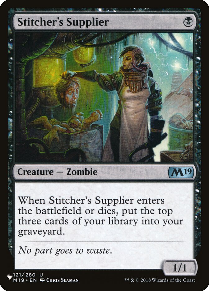 Stitcher's Supplier (121/280) [The List Reprints]