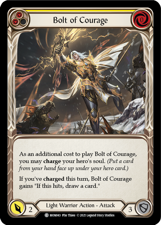 Bolt of Courage (Yellow) (MON043) [Monarch]