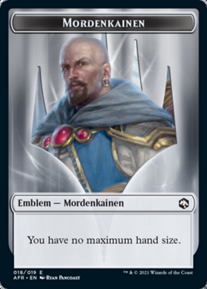 Devil // Emblem - Mordenkainen Double-Sided Token (11 // 18) [Adventures in the Forgotten Realms]