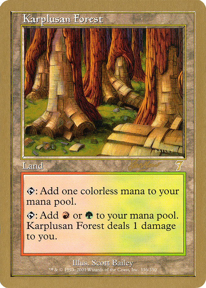 Karplusan Forest - 2002 Sim Han How (7ED) [World Championship Decks]