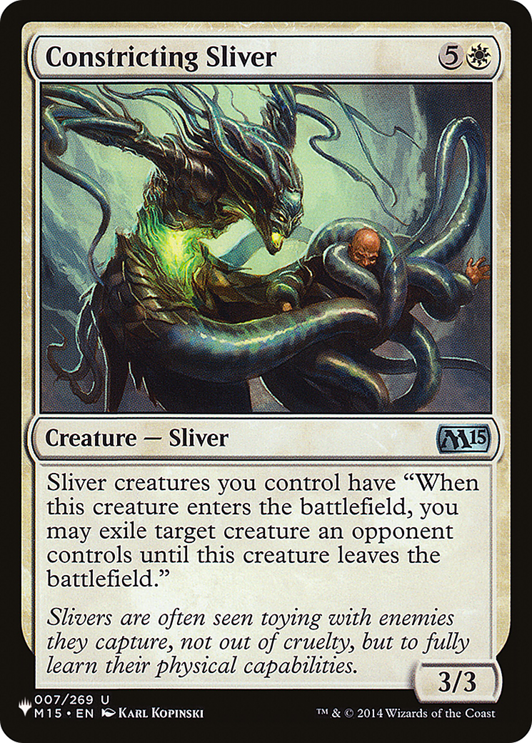 Constricting Sliver (007/269) [The List Reprints]