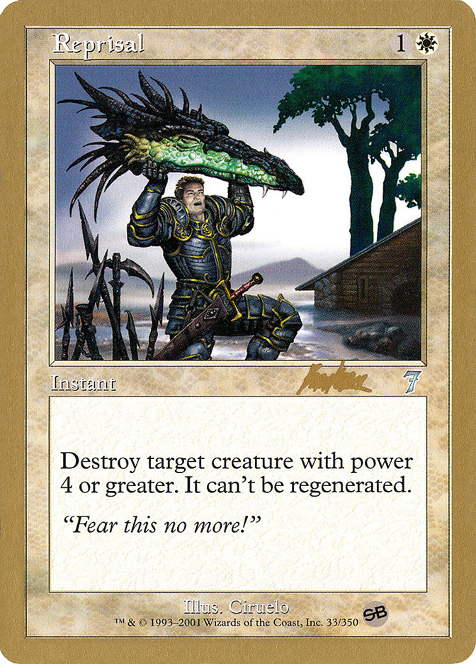 Reprisal - 2002 Brian Kibler (7ED) (SB) [World Championship Decks]