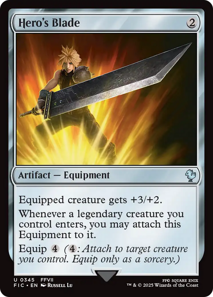 Hero's Blade (345) [Commander: FINAL FANTASY]