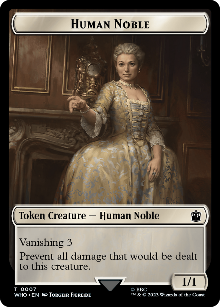 Human Noble // Cyberman Double-Sided Token (7 // 24) [Universes Beyond: Doctor Who]