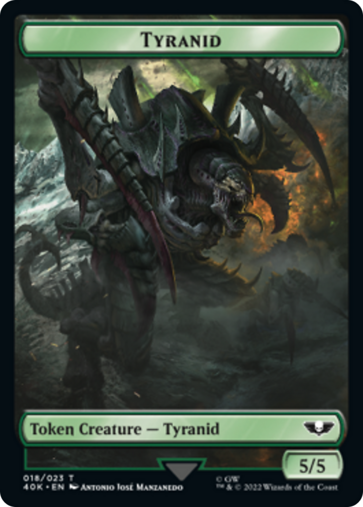 Tyranid (017) // Tyranid (018) Double-Sided Token (17 // 18) [Universes Beyond: Warhammer 40,000]