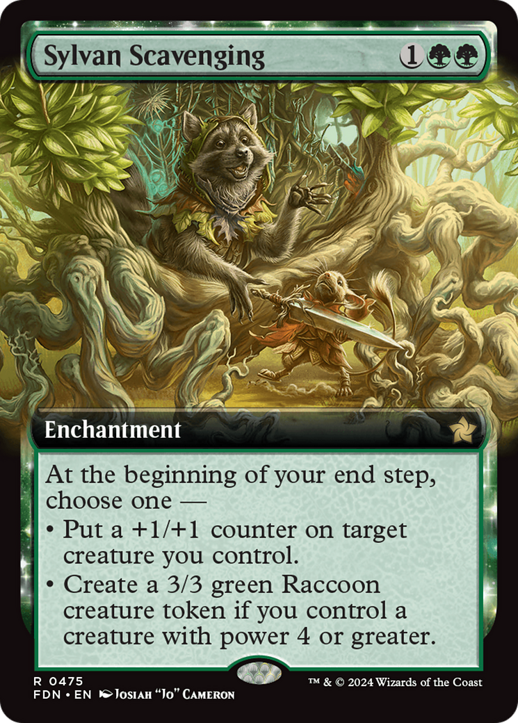 Sylvan Scavenging (Extended Art) (475) [Foundations]