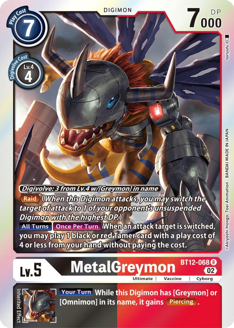 MetalGreymon (BT12-068 R) [Across Time]