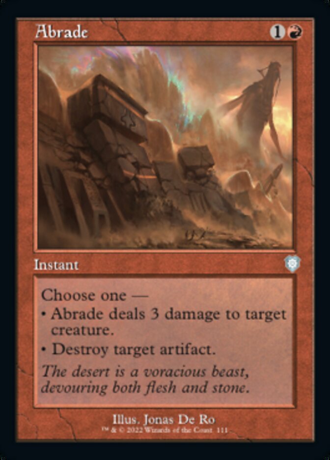 Abrade (Retro Frame) (111) [Commander: The Brothers' War]