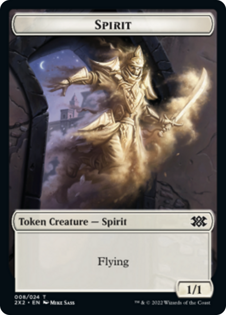 Emblem - Wrenn and Six // Spirit (008) Double-Sided Token (24 // 8) [Double Masters 2022]