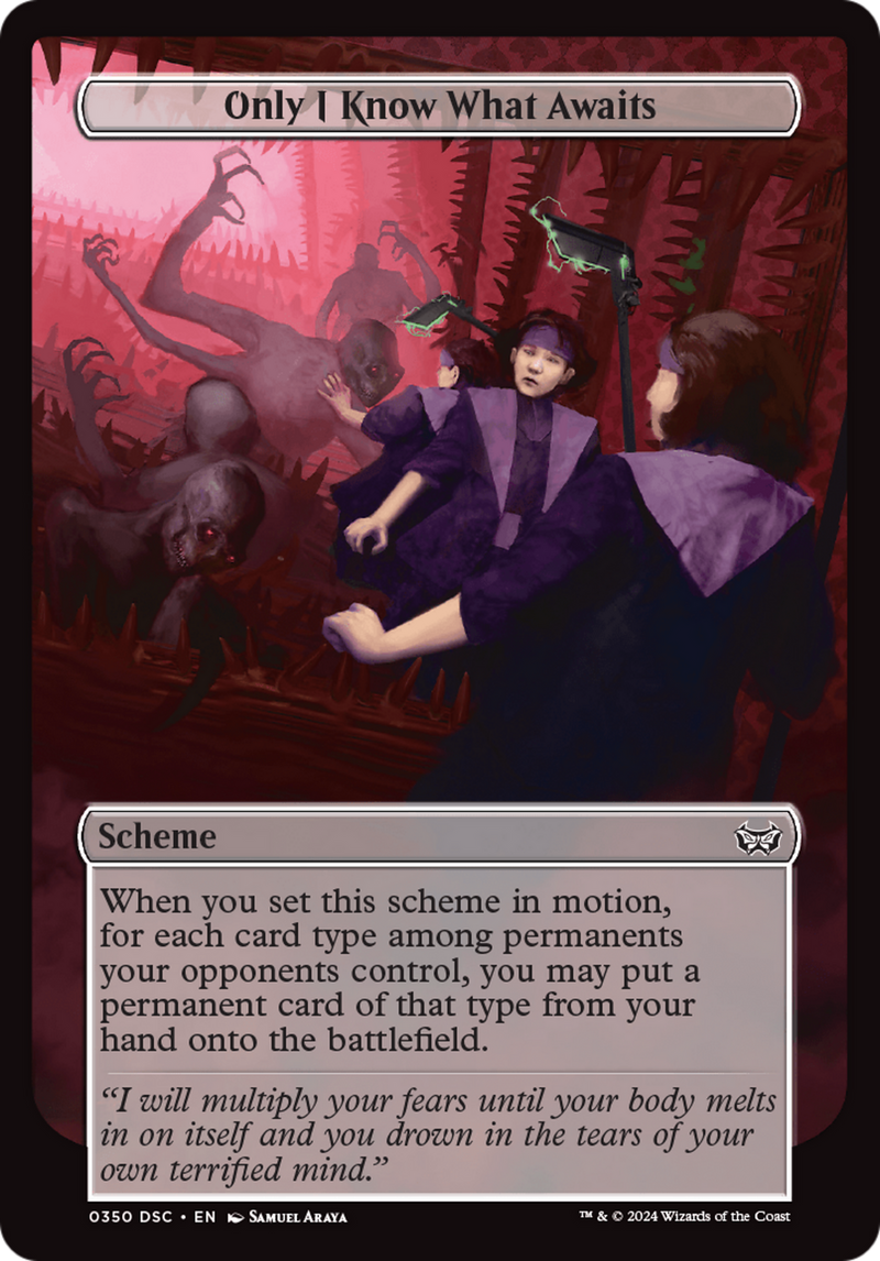 Only I Know What Awaits (Full Art) (350) [Archenemy: Duskmourn]