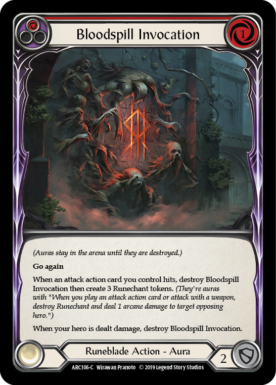 Bloodspill Invocation (Red) (ARC106) [Arcane Rising]