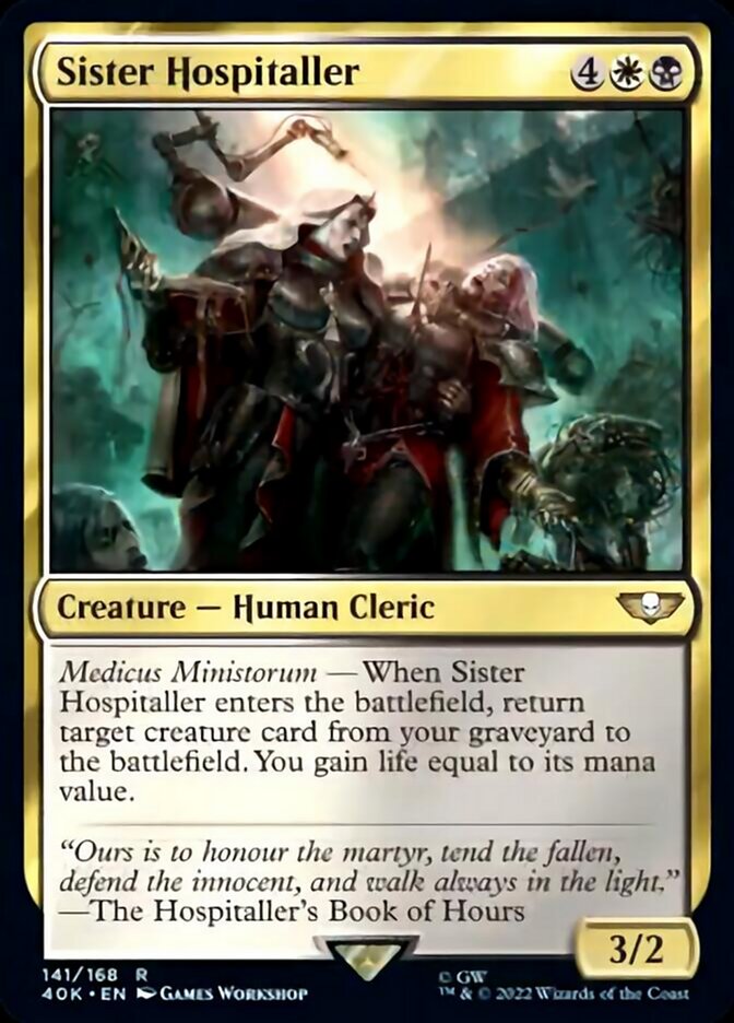 Sister Hospitaller (141) [Universes Beyond: Warhammer 40,000]
