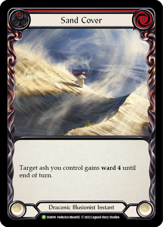 Sand Cover (Red) - FAB090 (FAB090) [Flesh and Blood: Promo Cards]