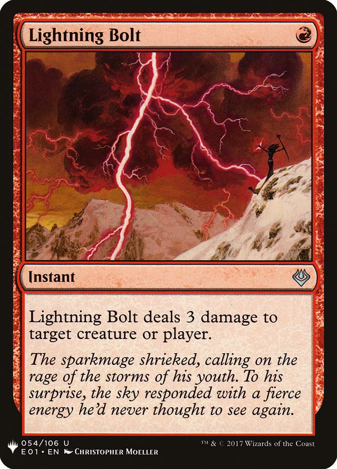 Lightning Bolt (E01) (54) [The List Reprints]
