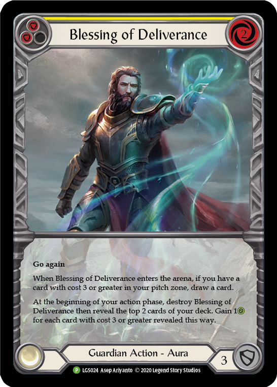 Blessing of Deliverance (Yellow) - LGS024 (LGS024) [Flesh and Blood: Promo Cards]