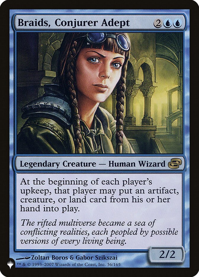 Braids, Conjurer Adept (36/165) [The List Reprints]