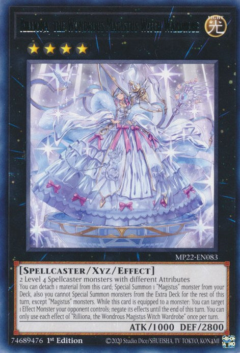 Rilliona, the Wondrous Magistus Witch Wardrobe (MP22-EN083) [2022 Tin of the Pharaoh's Gods]